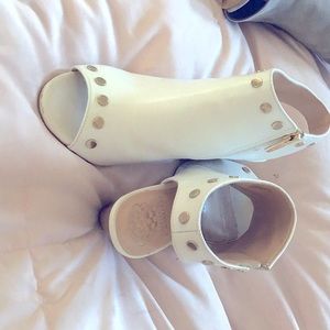 White Vince camuto heels